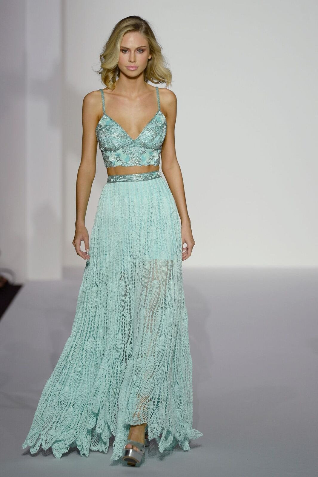 Sherri Hill style 52914 on the Spring 2019 runway at New York Fashion Week
