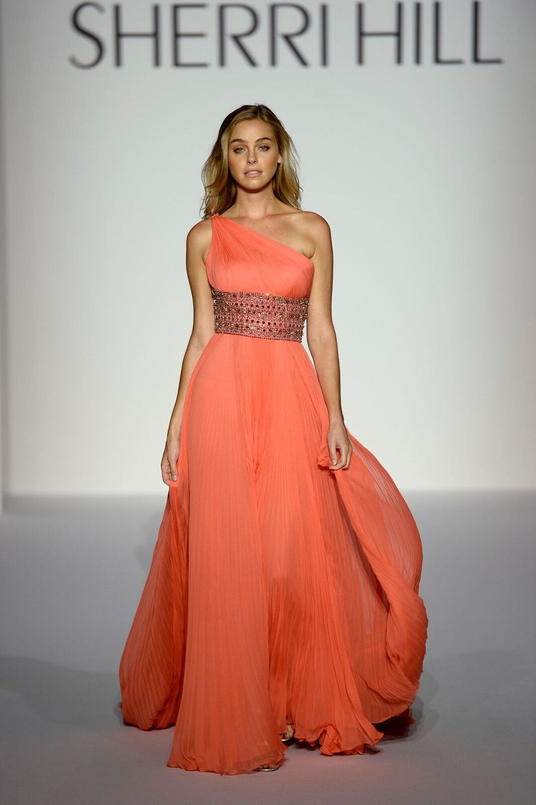 Sherri Hill style 44664 on the Spring 2019 runway at New York Fashion Week