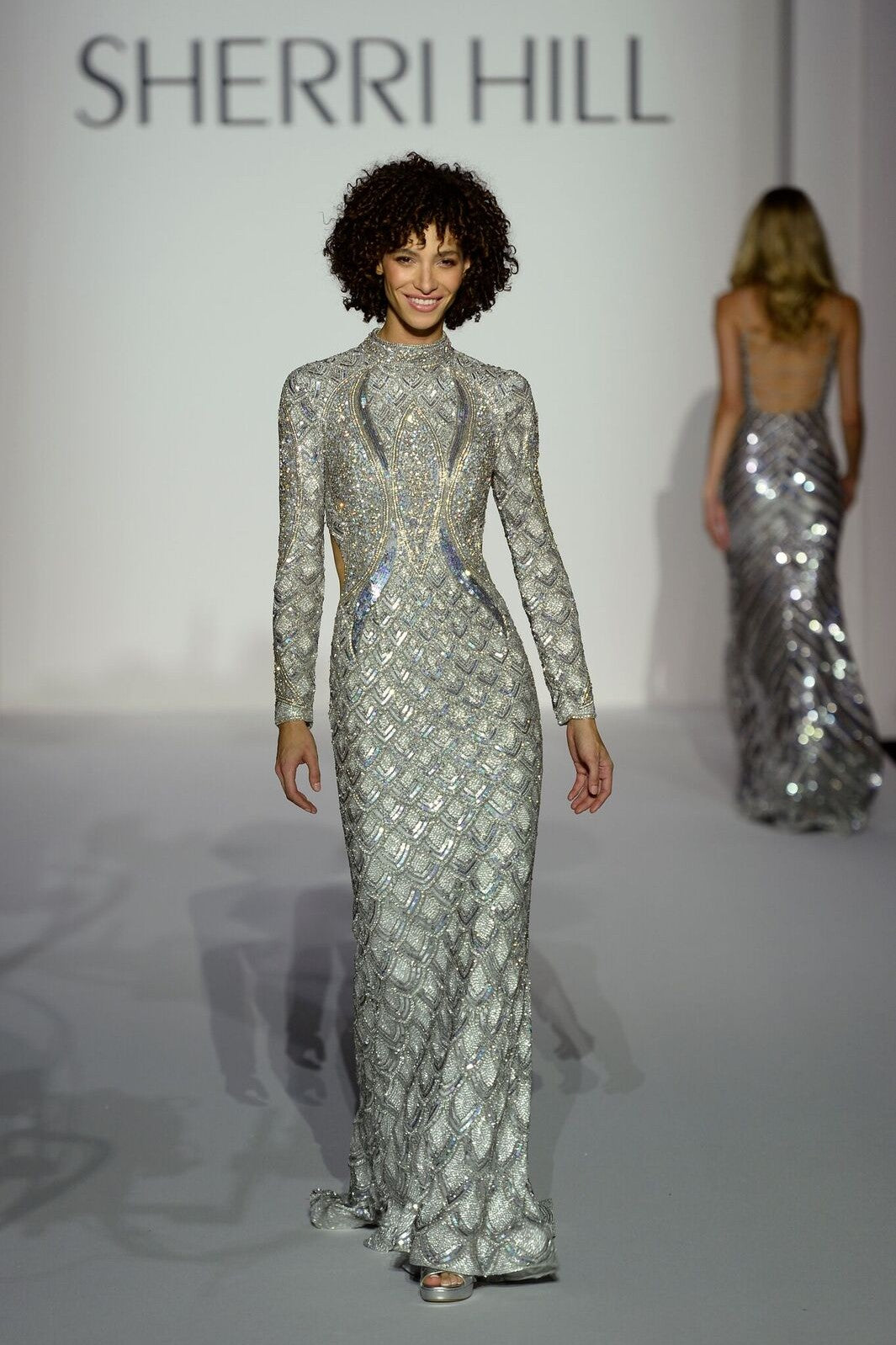 Sherri Hill style 52916 on the Spring 2019 runway at New York Fashion Week
