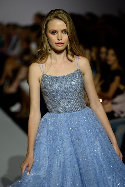 Sherri Hill style 52942 on the Spring 2019 runway