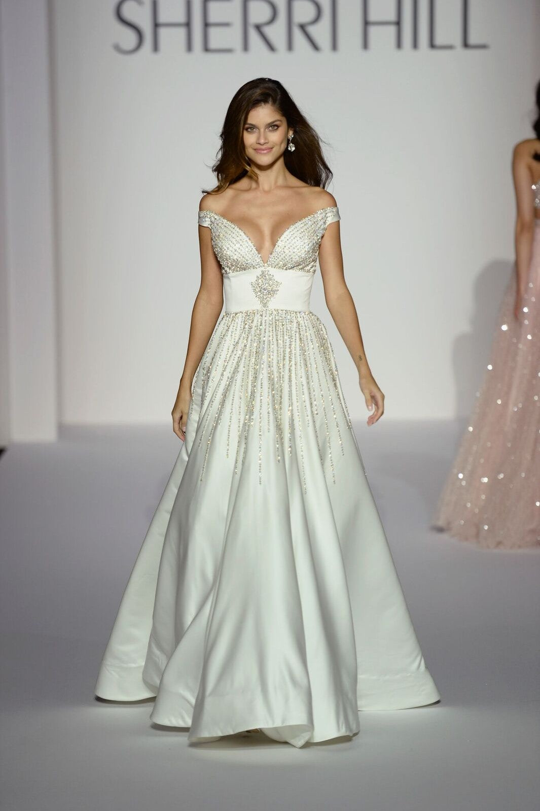 Sherri Hill style 44642 on the Spring 2019 runway at New York Fashion Week