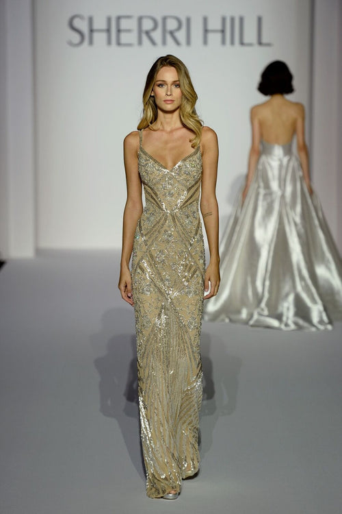 Sherri Hill style 44639 on the Spring 2019 runway