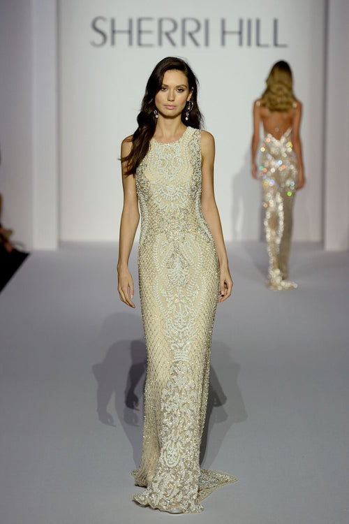 Sherri Hill style 52369 on the Spring 2019 runway