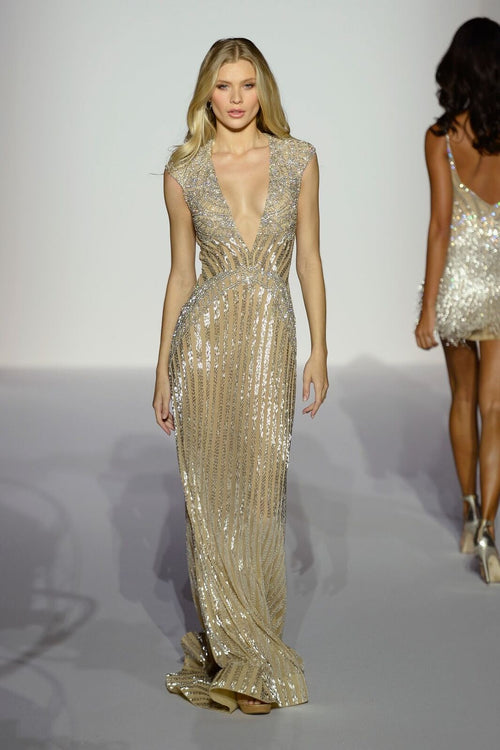 Sherri Hill style 44599 on the Spring 2019 runway