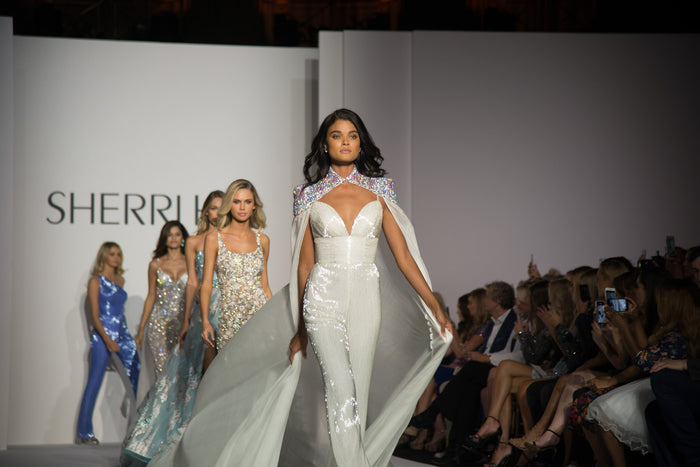 The finale lineup comes down the runway at Gotham Hall