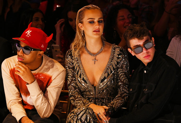 Guests in the front row as the show begins