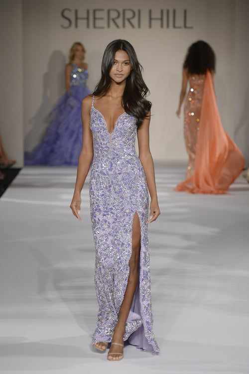 Sherri Hill style 91059 on the Spring 2022 runway