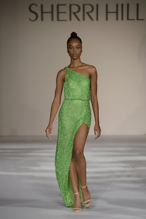 Sherri Hill style 54908 on the Spring 2022 runway