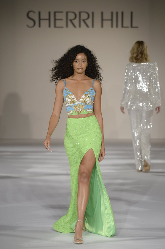 Sherri Hill style 55076, Spring 2022 runway