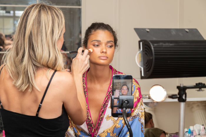 Backstage at the Sherri Hill Spring 2022 show, photo 3 of 9