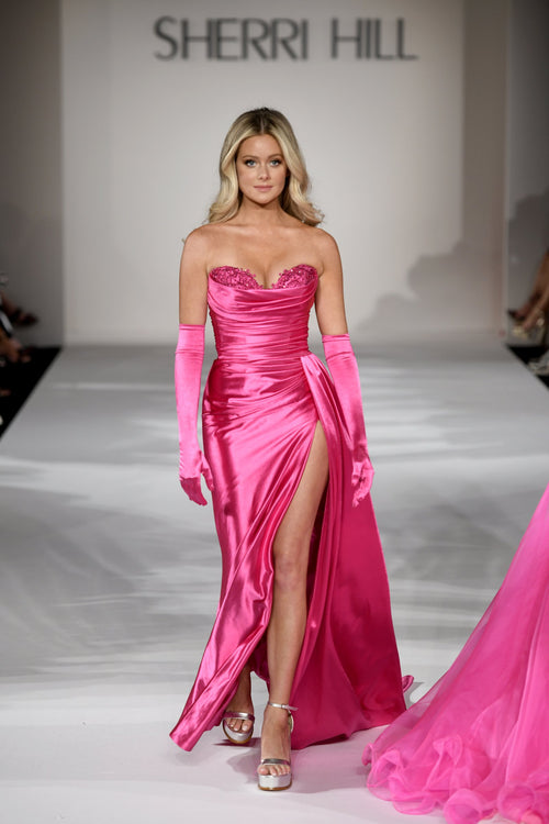 Sherri Hill style 55230 on the Spring 2023 runway