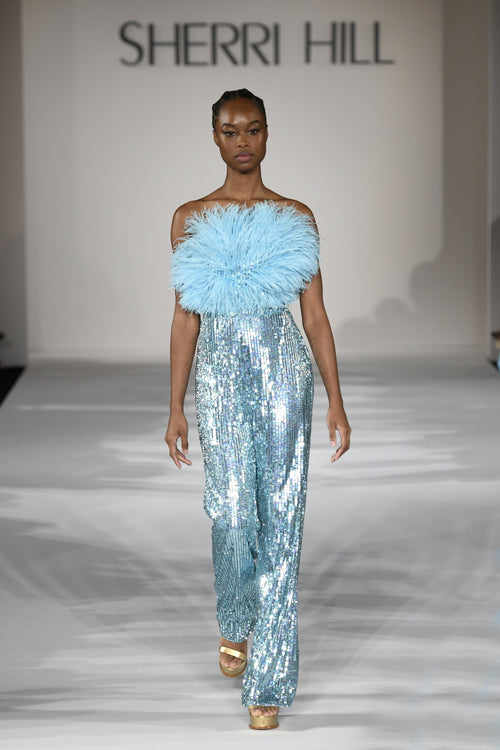 Sherri Hill style 55266 on the Spring 2023 runway