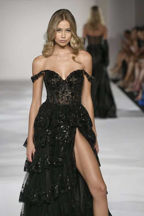 Sherri Hill style 55500 on the Spring 2023 runway