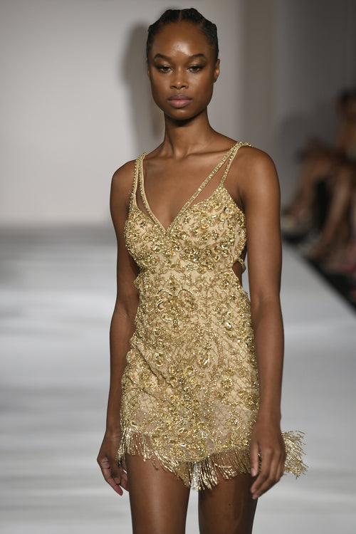 Sherri Hill style 55147 on the Spring 2023 runway