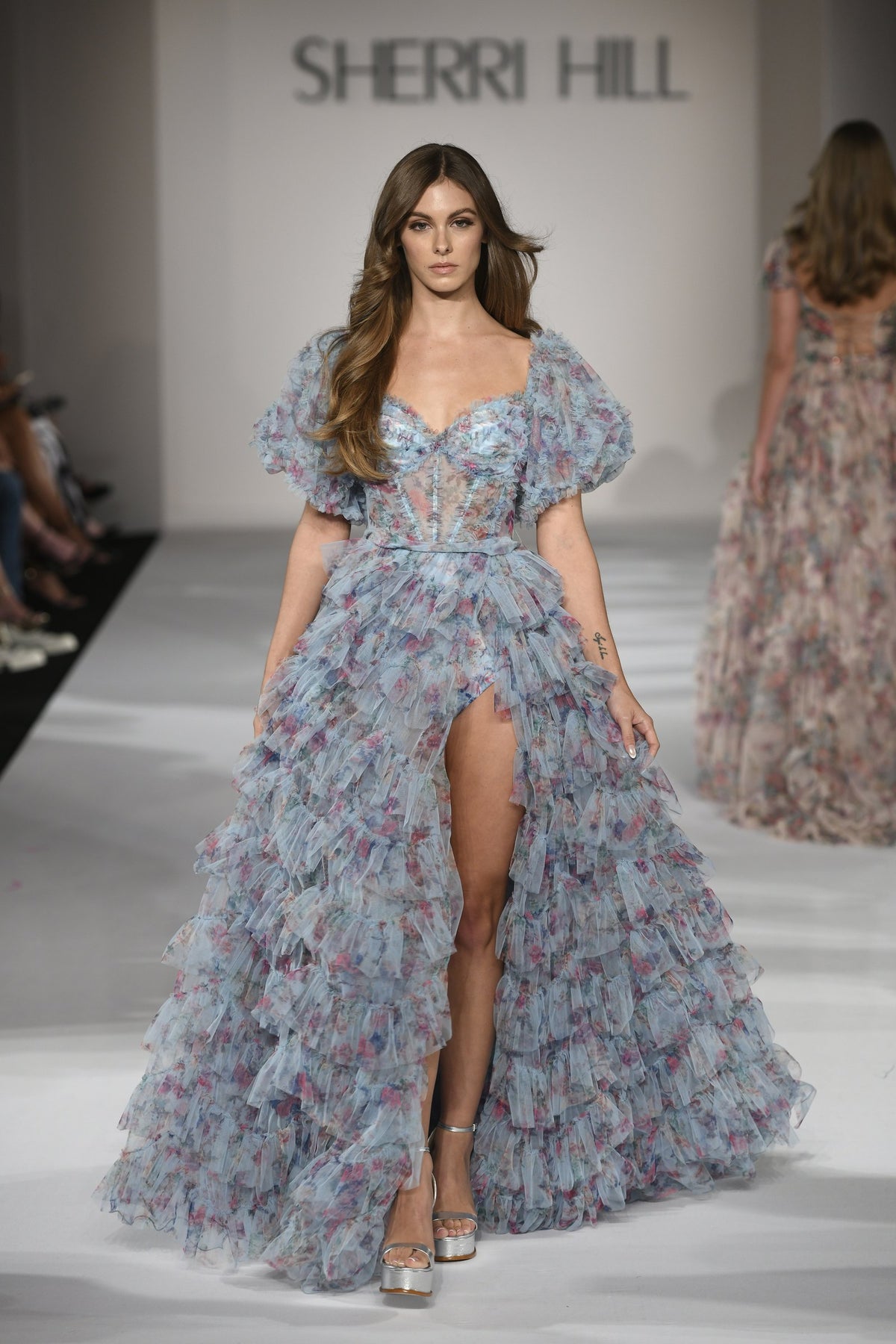Sherri Hill style 55618 on the Spring 2023 runway at New York Fashion Week