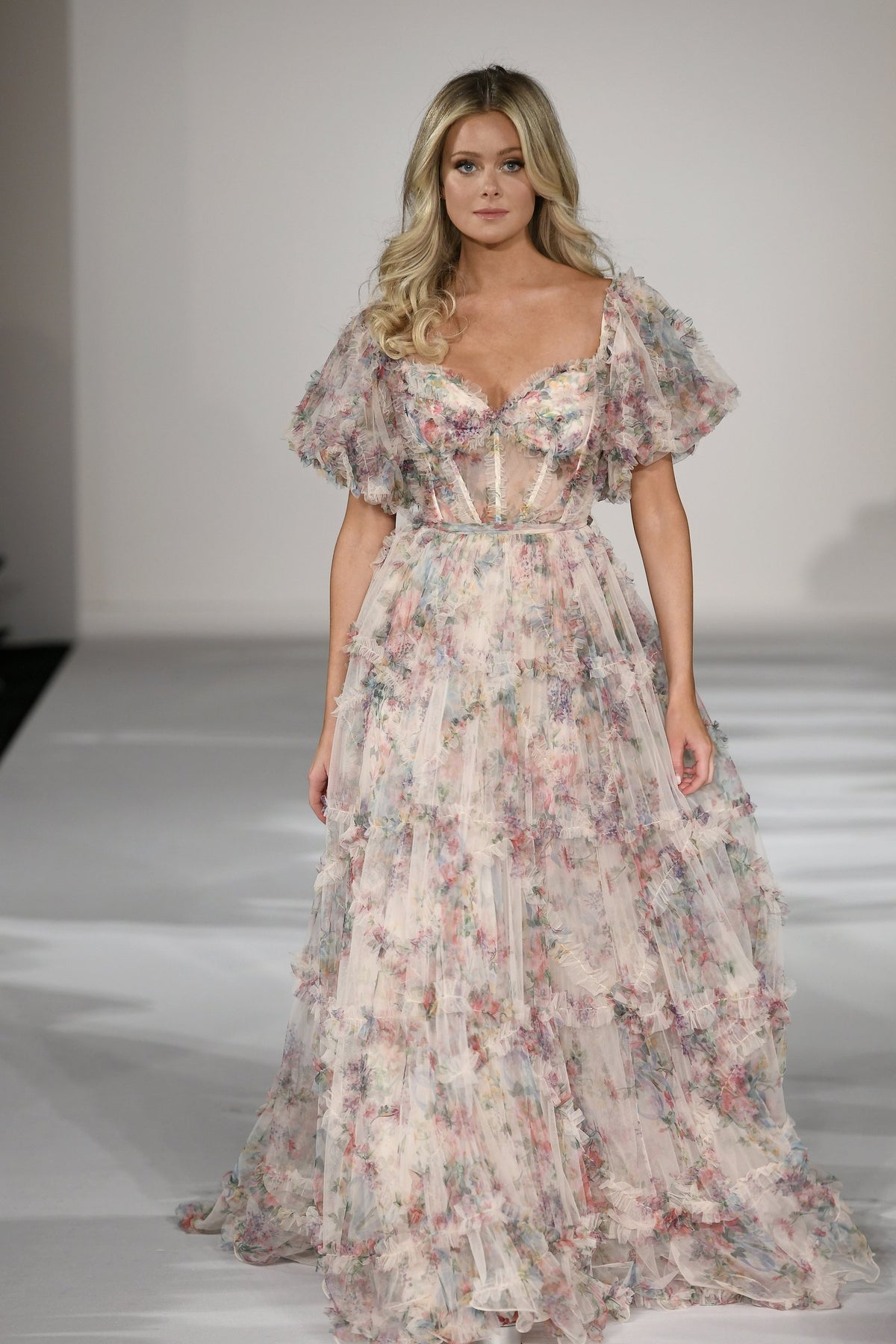 Sherri Hill style 55541 on the Spring 2023 runway at New York Fashion Week
