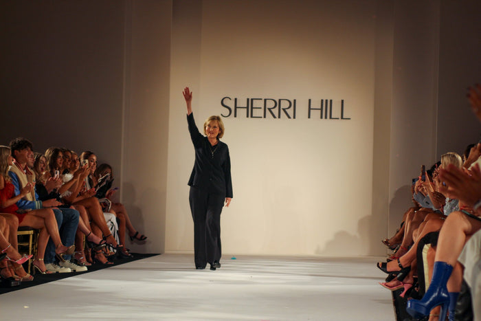 Sherri Hill takes her walk to close the show
