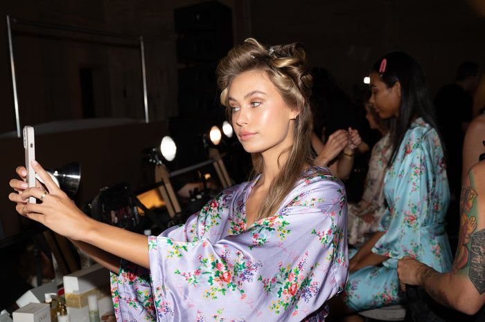 Backstage at the Sherri Hill Spring 2024 show, photo 2 of 6