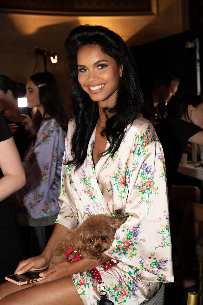 Backstage at the Sherri Hill Spring 2024 show, photo 5 of 6