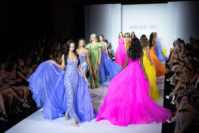 The front row at the Sherri Hill Spring 2024 show, photo 1 of 4